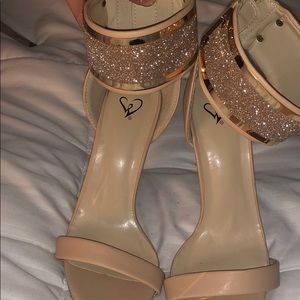 Gold heels